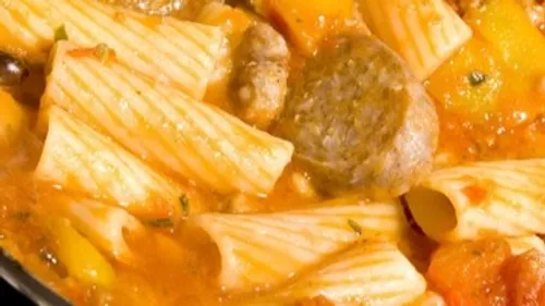 Saucisse de Toulouse aux penne et légumes d'automne