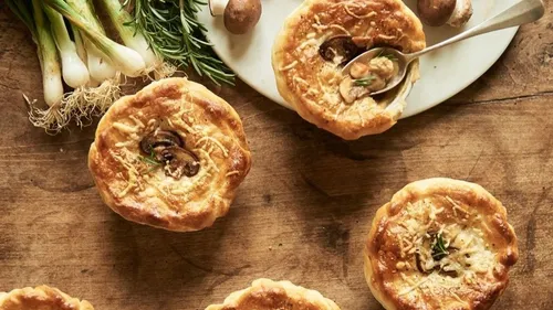 Tourte au poulet champignons