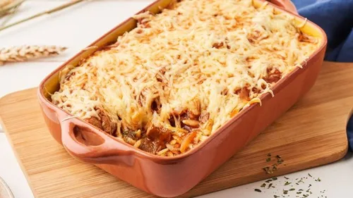 Gratin d'agneau à la grecque : Youvetsi