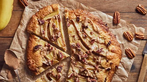 Tarte noix de pécan et banane