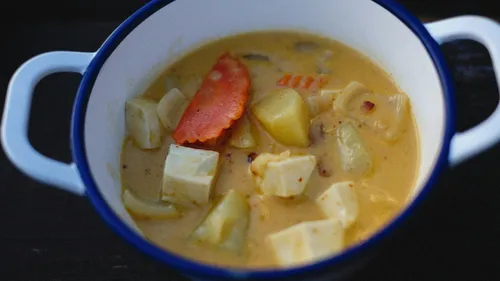 Curry de tofu et crème coco