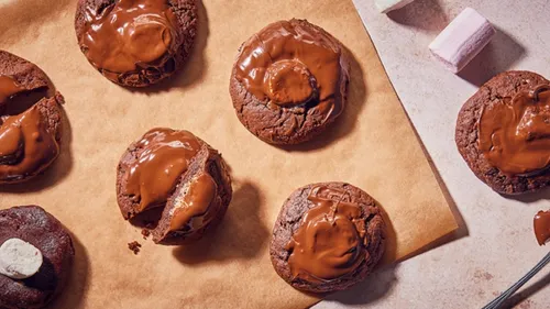 Cookies au chocolat et chamallows 