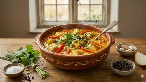Moqueca baiana de poisson à la brésilienne
