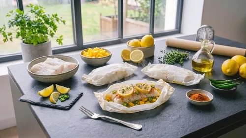 Papillote de cabillaud
