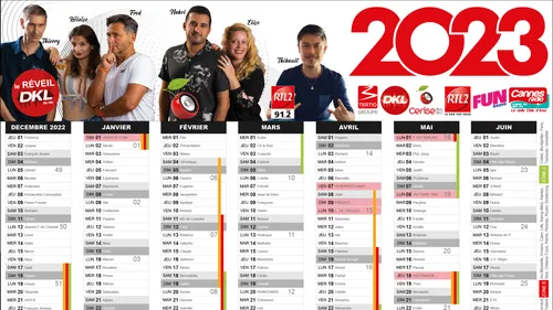 Le Calendrier 2023 est disponible en téléchargement