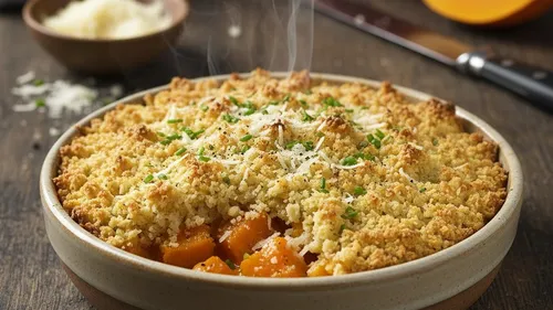 Crumble salé à la courge