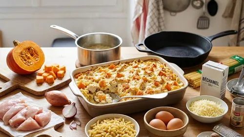 Gratin à la citrouille et au poulet