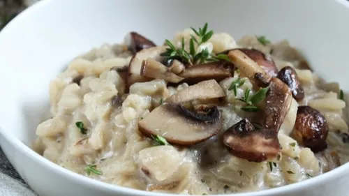 Risotto rapide champignons parmesan