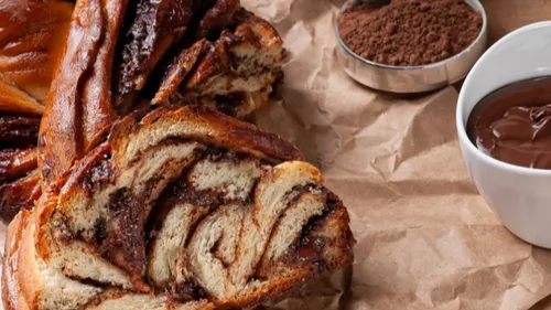 Brioche à la pâte à tartiner au chocolat