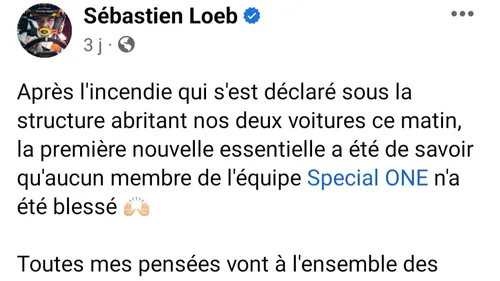Fin de saison prématurée pour le pilote alsacien Sébastien Loeb