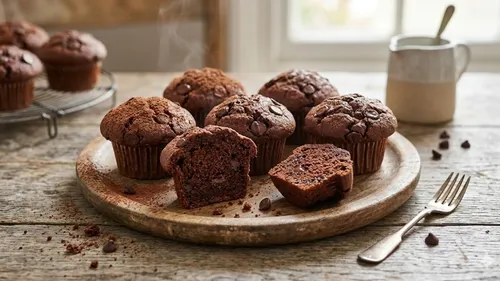Muffins au chocolat sans œuf