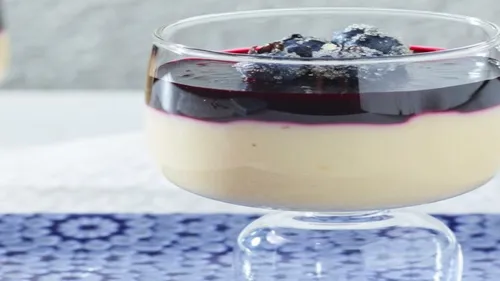 Panna cotta aux myrtilles