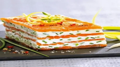 Mille-feuilles saumon mascarpone