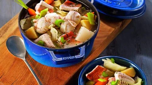 Pot au feu rapide au deux poissons