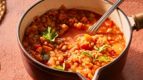 Couscous revisité aux lentilles corail