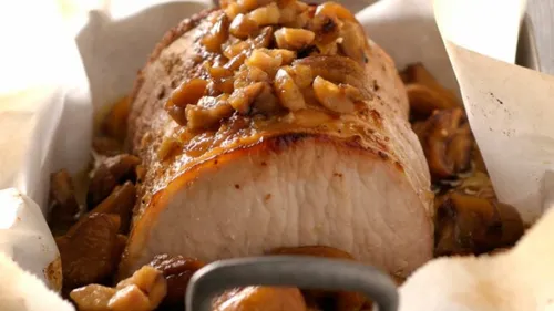 Rôti de porc et châtaignes 