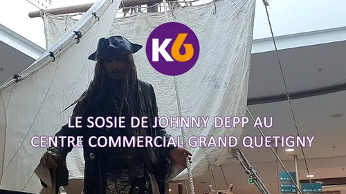 En vidéo : le sosie de Johnny Depp au centre commercial Grand Quetigny