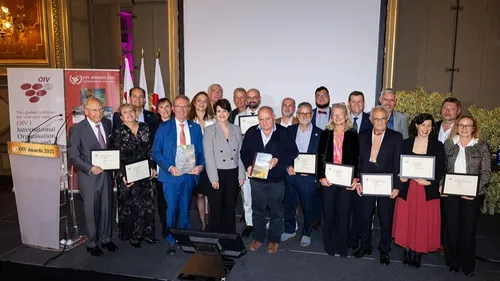 Une cérémonie viticole internationale à Dijon : Prix OIV 2025