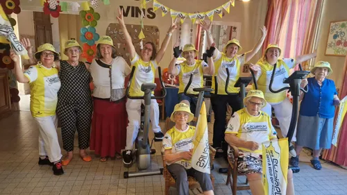 Clap de fin pour les cyclistes de l’EHPAD Saint Antoine de la...