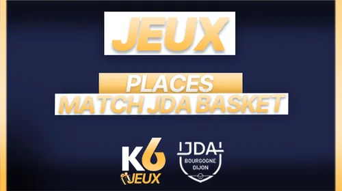 🏀 Jeu Concours K6FM – Gagnez vos places pour JDA Dijon / JL...