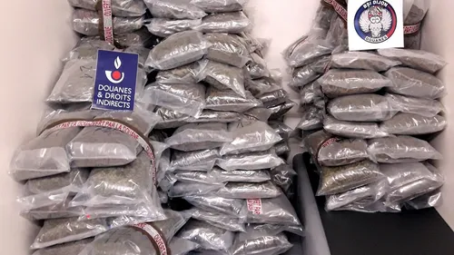 179 kilos d’herbe de cannabis saisis par les douaniers dijonnais 