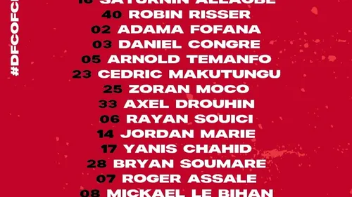 DFCO : premier match de la saison ce vendredi soir 