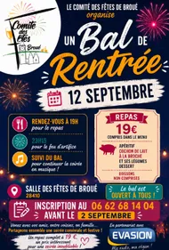 Repas dansant le 12/09/2026 à partir de 19H