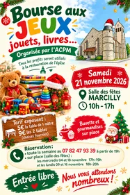 Bourse aux jouets, jeux, livres