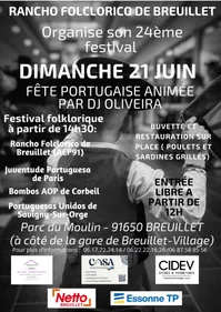 Festival folklorique portugais et barbecue le 21 juin à Breuillet