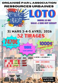Loto de l'association  Ressources Urbaines