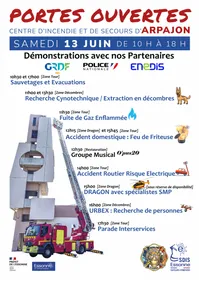 Journée Portes Ouvertes Centre de secours d'Arpajon 