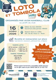LOTO ORGANISE PAR LE HANDBALL CLUB D'AVON