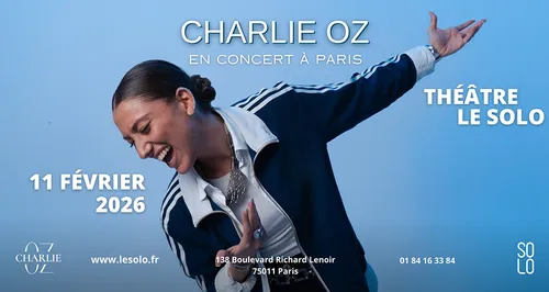 Charlie Oz en concert intimiste le 11 février 2026 au Théâtre SOLO...