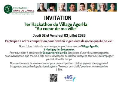 1er hackathon territorial de la Fondation Anne de Gaulle