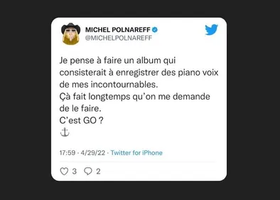 Michel Polnareff a déjà un nouveau projet !