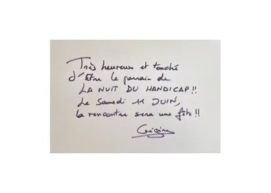 Grégoire, parrain d'une bonne action