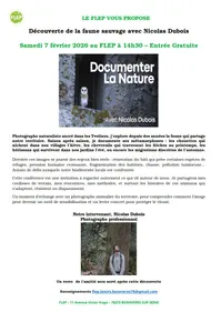 Découverte de la faune sauvage