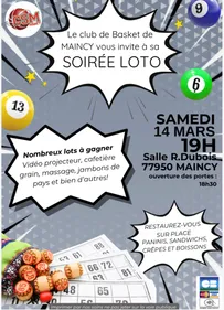 LOTO DU BASKET DE MAINCY