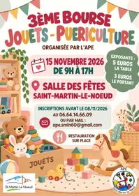 Bourse jouets vetements puériculture