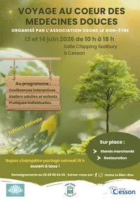 Salon bien-être "Voyage au cœur des médecines douces" les 13-14...
