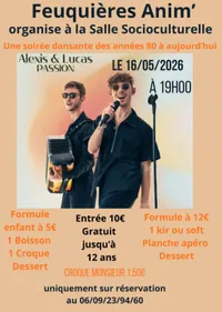 Soirée dansante des années 80 à nos jours