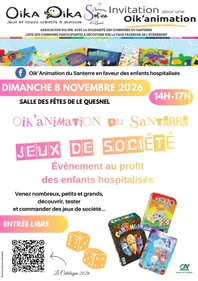 Oik'Animation du Santerre en faveur des enfants hospitalisés