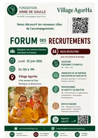Forum des recrutements de la Fondation Anne de Gaulle