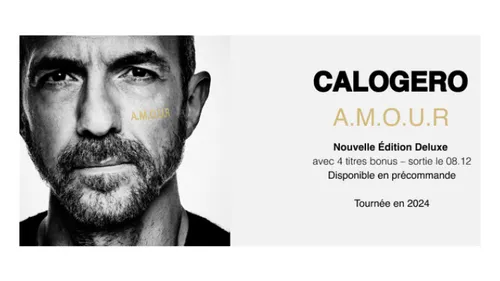 Calogero annonce 4 titres inédits pour la nouvelle édition de...