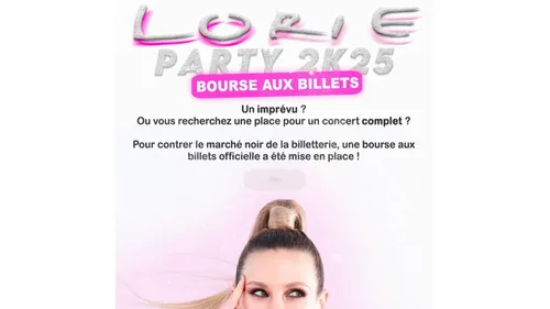 Lorie a trouvé la combine pour éviter les reventes de places à prix...