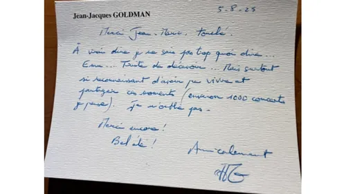 Jean-Jacques Goldman répond en personne à un fan, et c'est émouvant
