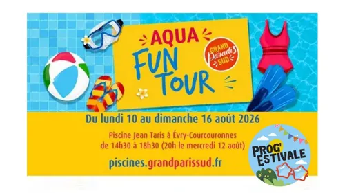 Aqua Fun Tour à la piscine d’Évry-Courcouronnes !