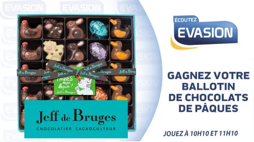 GAGNEZ VOTRE BALLLOTIN DE CHOCOLATS JEFF DE BRUGES