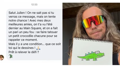 Julien Doré accepte le défi insolite lancé par une fan