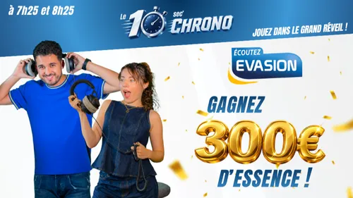 JOUEZ AU 10 SEC' CHRONO ET GAGNEZ 300 € D'ESSENCE !